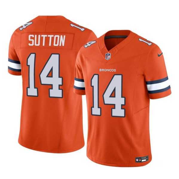 Men & Women & Youth Denver Broncos #14 Courtland Sutton Orange 2023 F.U.S.E. Vapor Untouchable Football Stitched Jersey